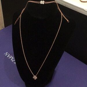 Set of Moonstone necklace and bracelet rose gold vermeil